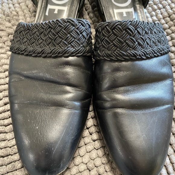 Loewe Black Flex D'Orsay Flats Leather Loafers - Picture 2 of 9